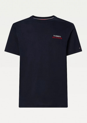 Pánské tričko Tommy Hilfiger UM0UM02350 L Tm. modrá