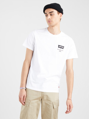 Bílé pánské tričko s potiskem Levi's® Housemark Graphic