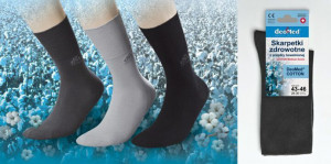 Ponožky DEO MED Cotton GRANATOWY 35-38