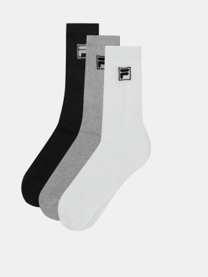 Ponožky 3 páry FILA Černá
