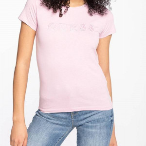 Dámské tričko O1GA05K8HM0 - G6S4 - Pudrově růžová - Guess pudrovo-růžová