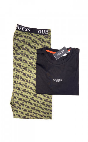 Pánské pyžamo U1BX01JR018 - P82P - Khaki - Guess khaki