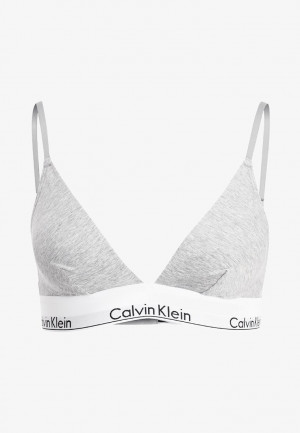 Podprsenka bez kostice QF5650E - 020 - šedá - Calvin Klein šedá