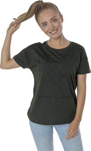 SAM 73 Dámské triko s krátkým rukávem TANYA Zelená