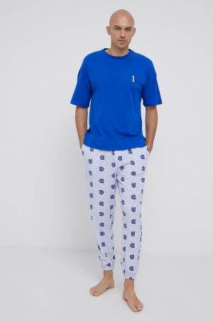 Pánské pyžamo NM1787E - WI2 - Mořská - Calvin Klein námořní - tmavě modrá