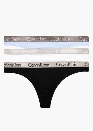 Dámské kalhotky Calvin Klein QD3560 3pack L Dle obrázku