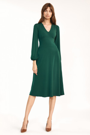 Denní šaty model S194 - Nife tmavě zelená