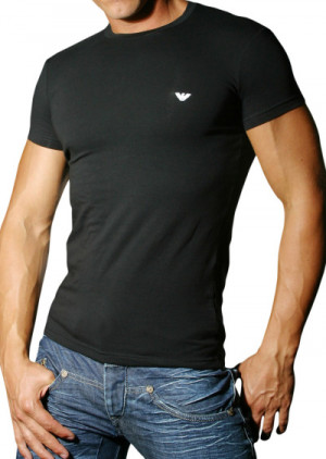 Pánské tričko Emporio Armani 111267 CC717 S Černá