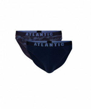 Atlantic 2MP-1559 Pánské slipy 2 ks XXL tmavě modrá