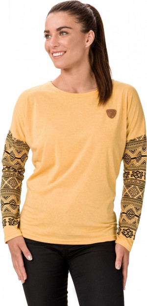 SAM 73 Dámské triko s dlouhým rukávem BEATRICE Žlutá