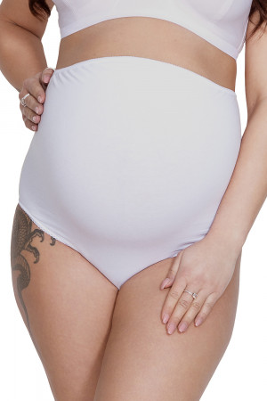 Těhotenské kalhotky Mitex Mama Belly Bílá 2xl