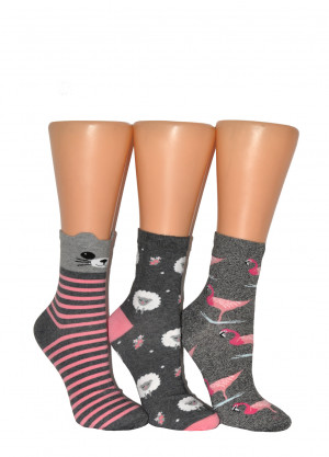 Dámské vzorované ponožky Milena 37-41 mix barev - mix designu 37-41