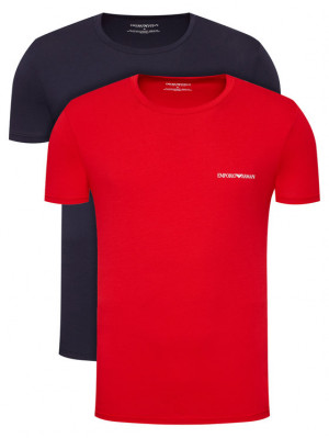 Pánské tričko 2pcs 111267 1P717 76035 černá/červená - Emporio Armani Barva