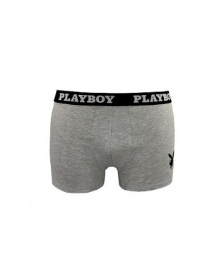 Pánské boxerky Playboy FUB - FUB 30-001 - Playboy šedá