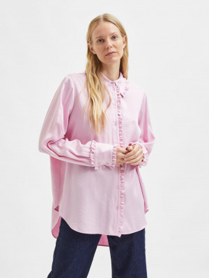 Nallie Košile Selected Femme Růžová