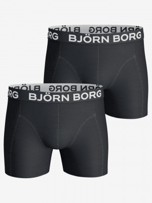 Noos Solids Boxerky 2 ks Björn Borg Černá