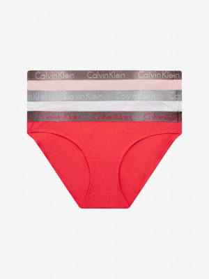 Dámské kalhotky 3pack QD3561E - W5E - Mix barev - Calvin Klein směs barev