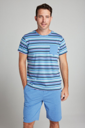 Pánské pyžamo 500007-M14 - Jockey středně modrá