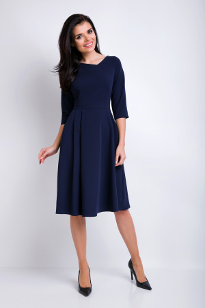 Dámské šaty A157 - Awama  L tmavě modrá