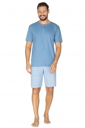 Pánské pyžamo Regina 601 kr/r 2XL-3XL tmavě modrá 3XL