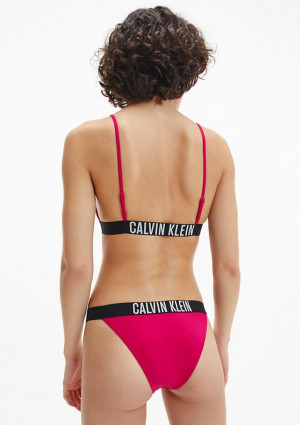 Dámské plavky Calvin Klein KW0KW01851+KW0KW01727 L Fuxia