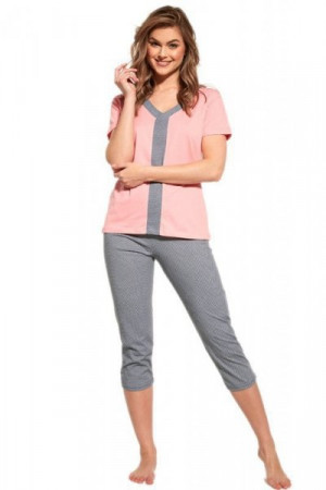 Cornette Lisa 445/227 plus Dámské pyžamo 3XL růžová