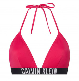 Vrchní díl plavek Triangle KW0KW01850 T01 růžová - Calvin Klein S růžová a černá