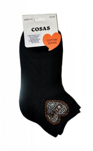 Cosas DMP 5-16 Love Dámské ponožky 39-42 černá