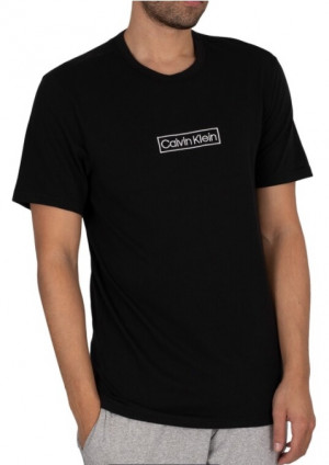 Pánské triko s krátkým rukávem NM2268E UB1 černá - Calvin Klein S černá