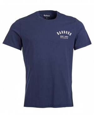 Bavlněné tričko Barbour Preppy Tee - New Navy