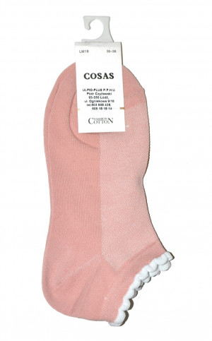 Dámské vzorované ponožky Cosas LM18-69/4 bílá 35-38