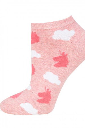 Vzorované ponožky GOOD STUFF - Jednorožec růžová 35-40