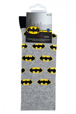 Ponožky SOXO BATMAN - Znak šedá 40-45
