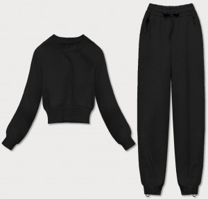 Černý dámský dres - mikina a kalhoty (8C78-3) černá S (36)