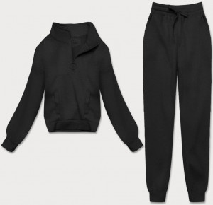 Černý dámský dres - mikina se stojáčkem a kalhoty (8C70-3) černá S (36)