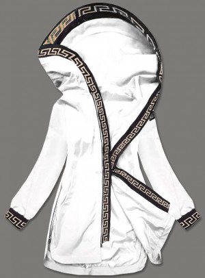Jednoduchá bílá dámská bunda (B8017-26) bílá S (36)