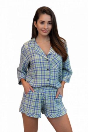 Sensis Dina Dámské pyžamo S modrá-zelená