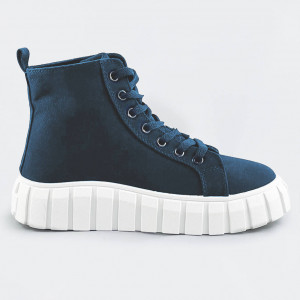 Tmavě modré šněrovací boty (XA060) tmavě modrá XL (42)