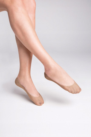 Ponožky ťapky - mikrovlákno béžová 36-38