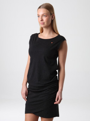 BUNDILA dámské sportovní šaty černá | oranžová - Loap