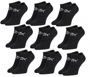 Puma 9Pack Ponožky Basic Sneaker Black