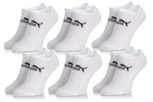 Puma 6Pack Ponožky Basic Sneaker White