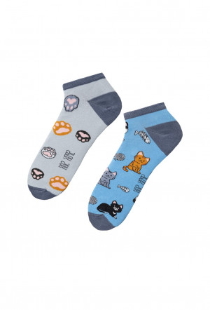 Ponožky Spox Sox Kočičky 36-46 vícebarevné 36-39