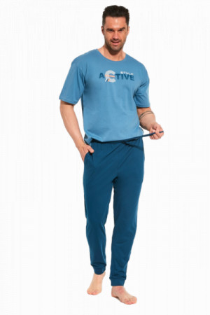 Cornette 462/206 Active 2 Pánské pyžamo S modrá