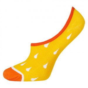 Dámské ponožky ťapky SOXO - Citron žlutá 35-40