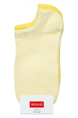 Žluté ponožky SOXO - 3-pack  žlutá 35-40