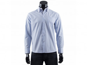 Pánská košile s proužkem s dl.rukávem - TS181-K2 - Gemini L světle modrá s bílou