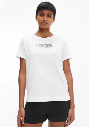 Dámské tričko Calvin Klein QS6798 L Bílá
