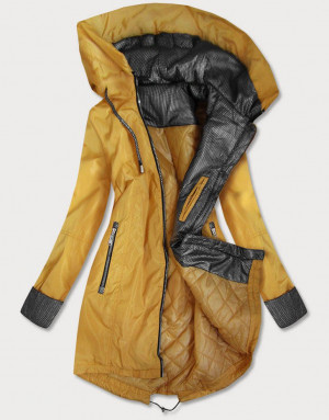 Žlutá dámská bunda větrovka (B9551) Žlutá