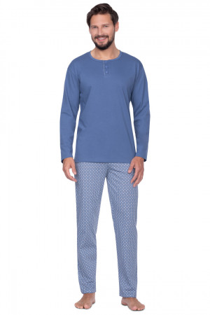 Pánské pyžamo 429 BIG modrá 2XL